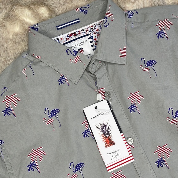 Denim & Flower, by Ricky Singh Collard Shirt - Picture 3 of 7